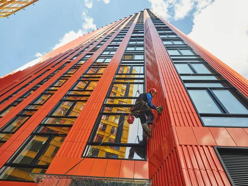 Послестроительный клининг новостроя в 39 этажей
