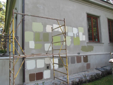 подбор краски для фасада